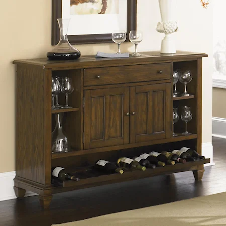 2 Door Dining Server with Wine Storage